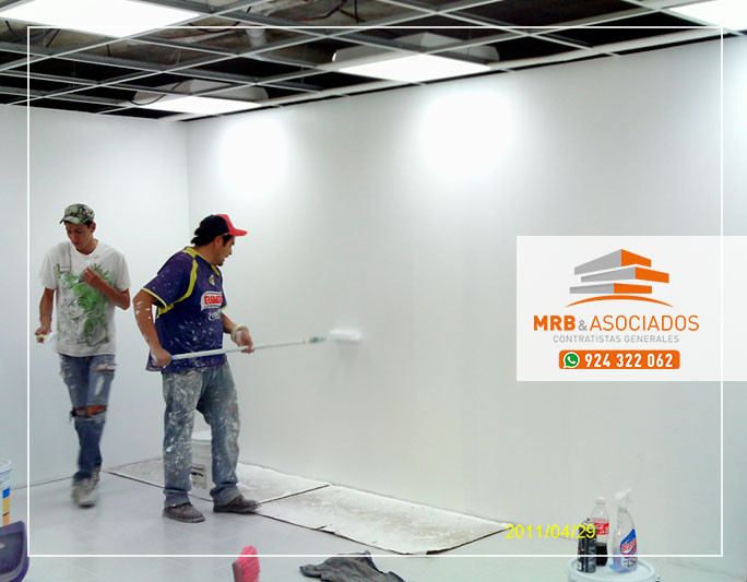pintado de interiores de oficina